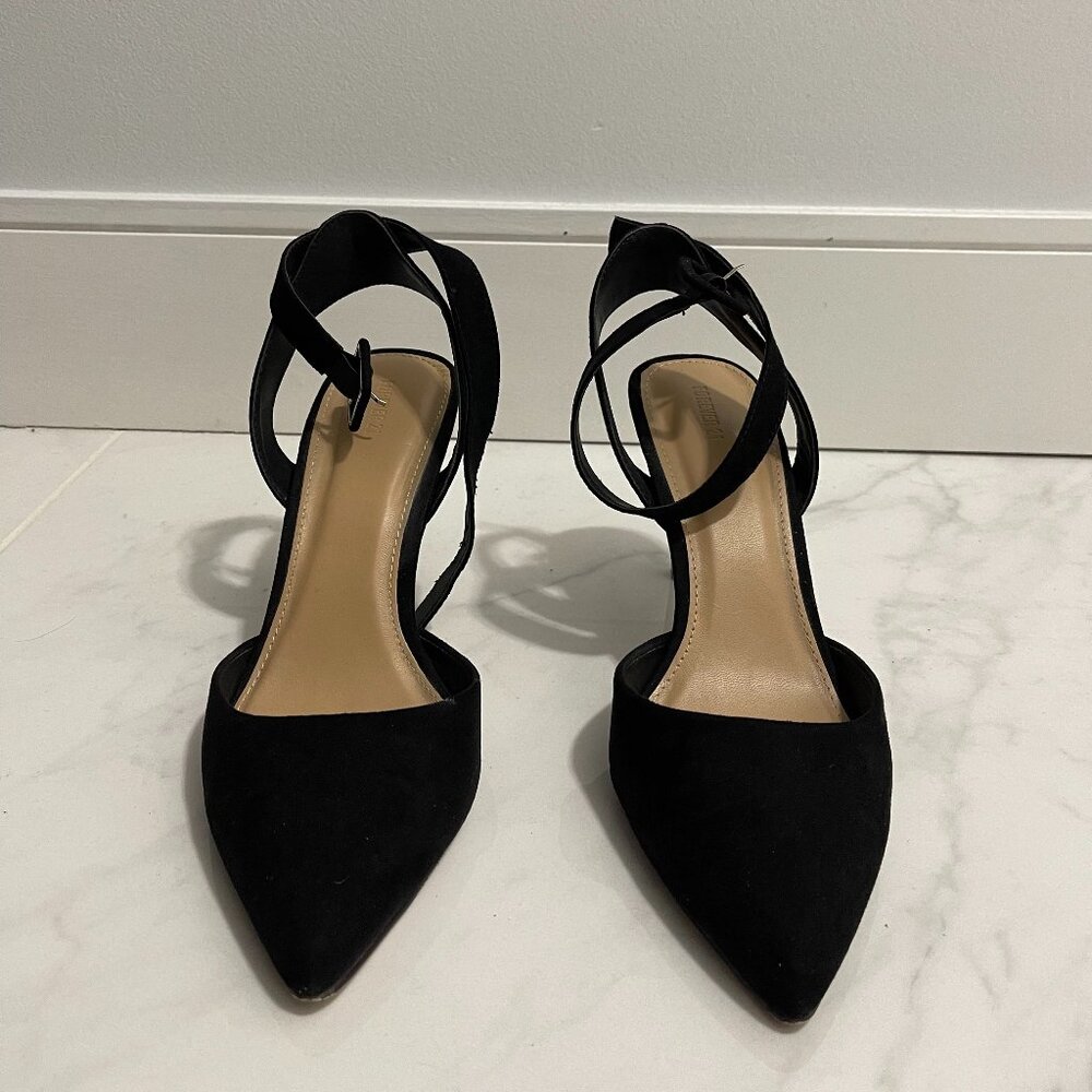 Black Suede Heels SIZE 9
